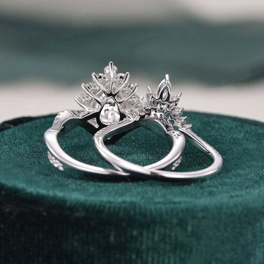 pear-cut-twisted-art-deco-moissanite-bridal-ring-set