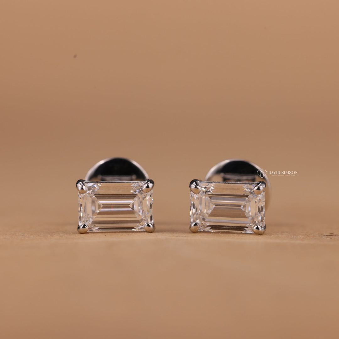 VVS1 Emerald Moissanite
Step Cut Moissanite Studs
Classic Moissanite Studs
Minimalist Emerald Studs
Sustainable Jewelry Gift
