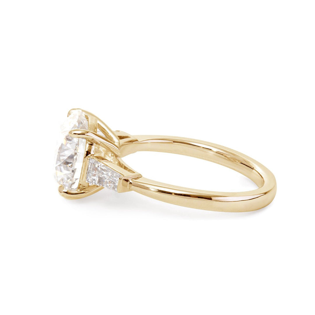 5 Carat Old European Cut Diamond Ring4ct OEC Three Stone Engagement RingOld European Round Cut Diamond Trilogy