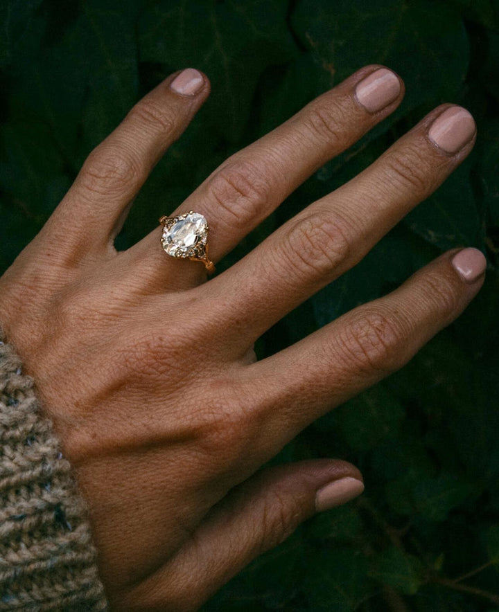 Vintage Inspired, Antique Style, Oval Moissanite, Lab Grown Moissanite, Old European Cut, Victorian Style, Edwardian Jewelry, Retro Engagement,