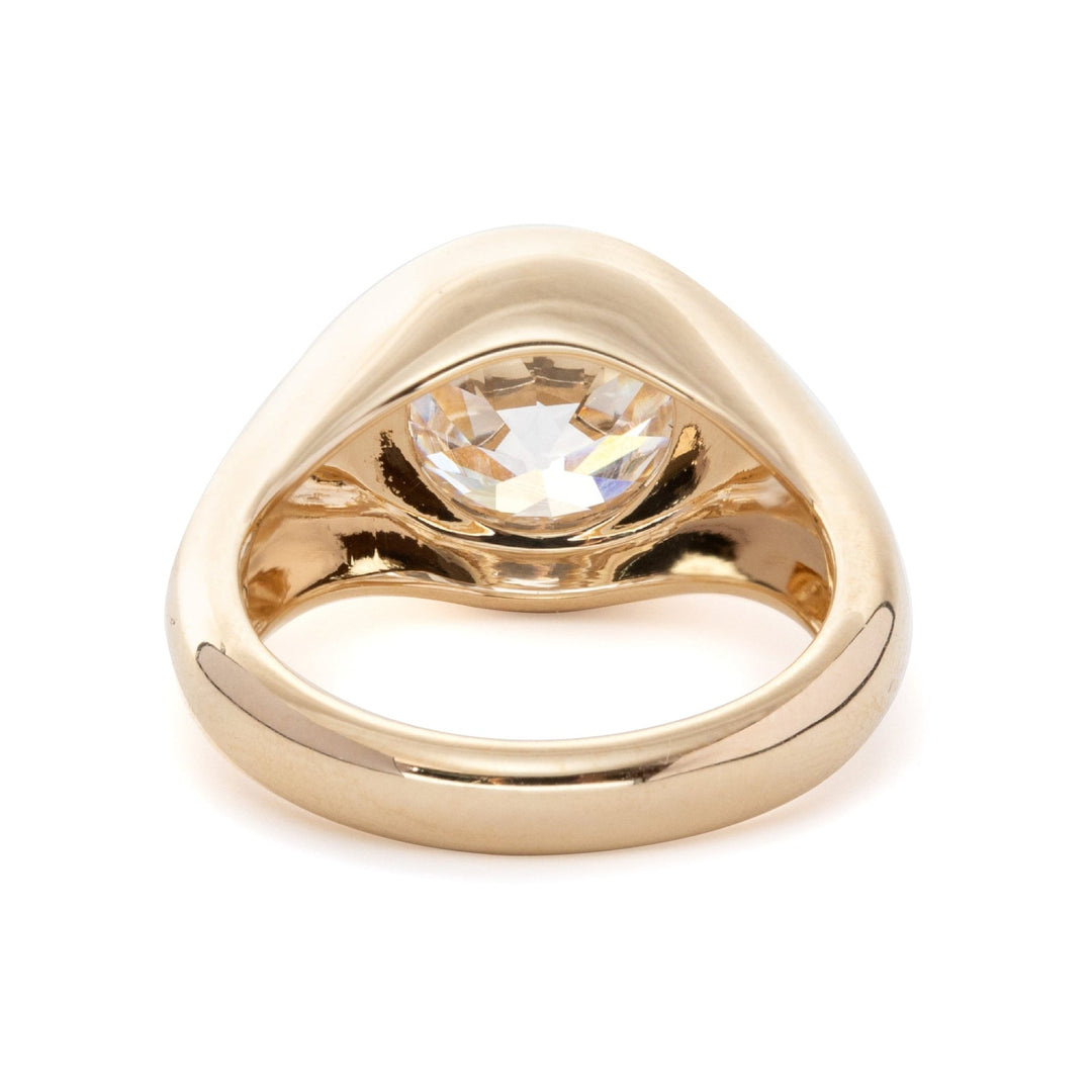 Vintage Round Old European Engagement Ring

