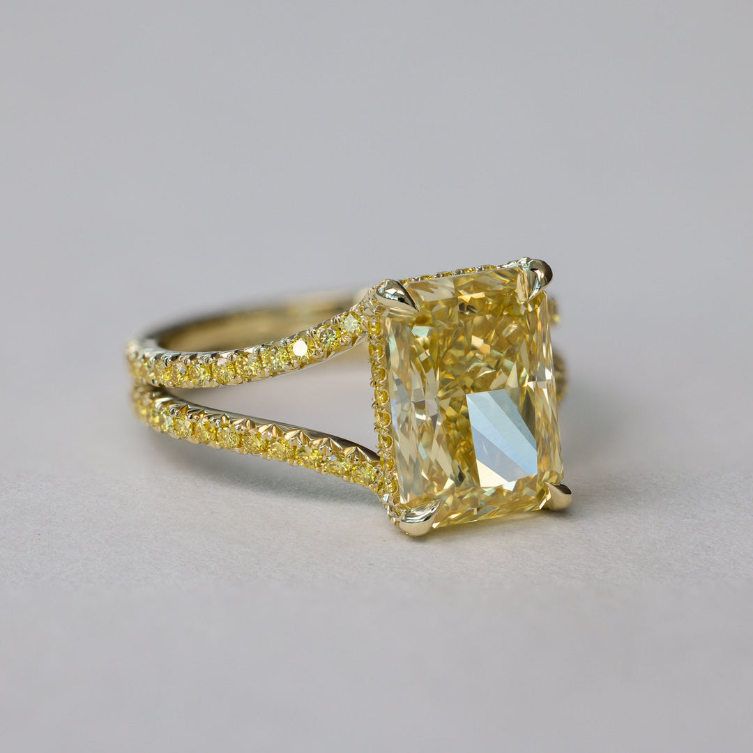 Vintage Style, 14k Gold Ring, Hidden Halo, Promise Ring