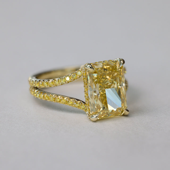 Vintage Style, 14k Gold Ring, Hidden Halo, Promise Ring
