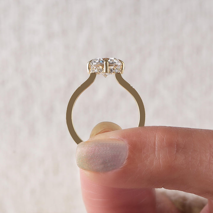 Vintage Style Engagement Ring
Cushion Moissanite Ring
Old Mine Cushion Ring
Hidden Halo Engagement Ring
