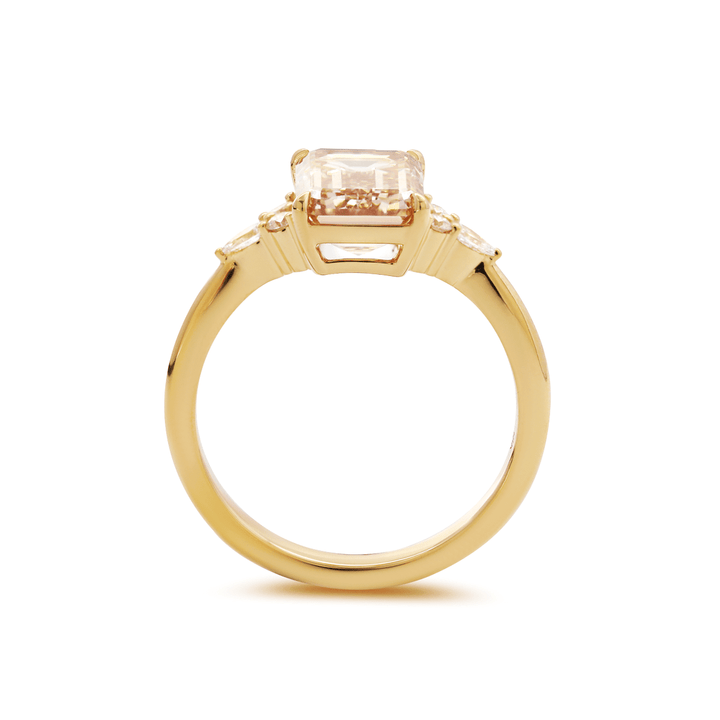 1.5 Carat Diamond Ring2.5 Carat Engagement RingRare Brown DiamondLuxury Bridal JewelryLab Grown Brown DiamondStep Cut Diamond RingChampagne Emerald CutStatement Bridal RingArt Deco Brown DiamondRose Gold Brown Diamond
