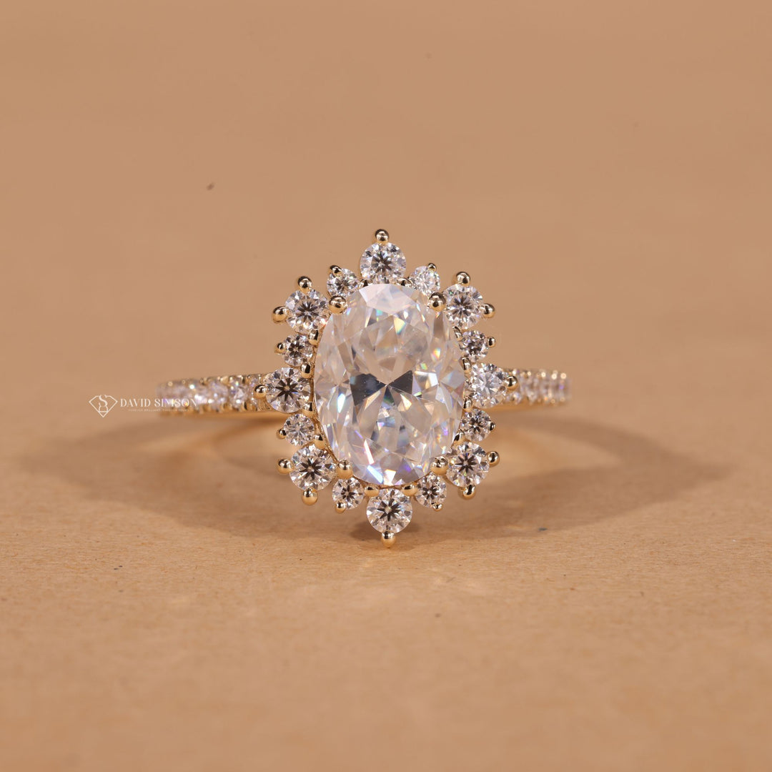 Anniversary Gift Ring
High Sparkle Oval Ring
Custom Moissanite Ring
Delicate Floral Jewelry 