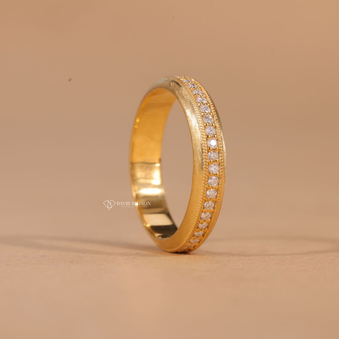 Statement Band, Minimalist Stack, Timeless Jewelry, Yellow Gold Band, Rose Gold Ring, 925 Sterling Silver,