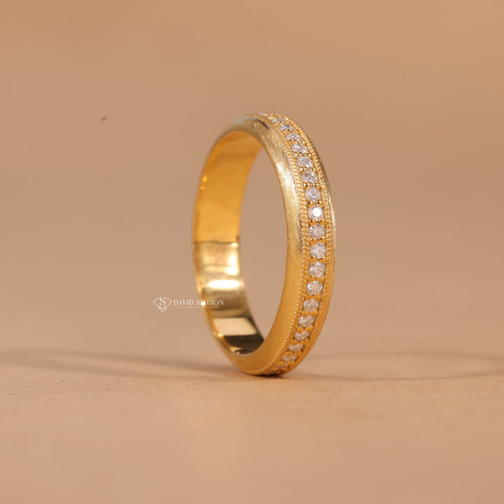 Statement Band, Minimalist Stack, Timeless Jewelry, Yellow Gold Band, Rose Gold Ring, 925 Sterling Silver,