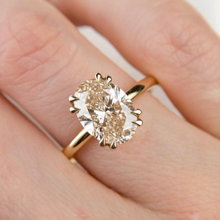 Rose Gold Oval Ring
Champagne Bridal Jewelry
Unique Engagement Ring
3.0ct Moissanite Ring
Minimalist Solitaire
Brown Diamond Ring
Eco Friendly Moissanite
