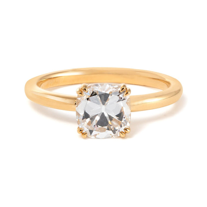 old mine cut diamond ring white gold
old mine cut engagement ring yellow gold
old mine cut ring with halo