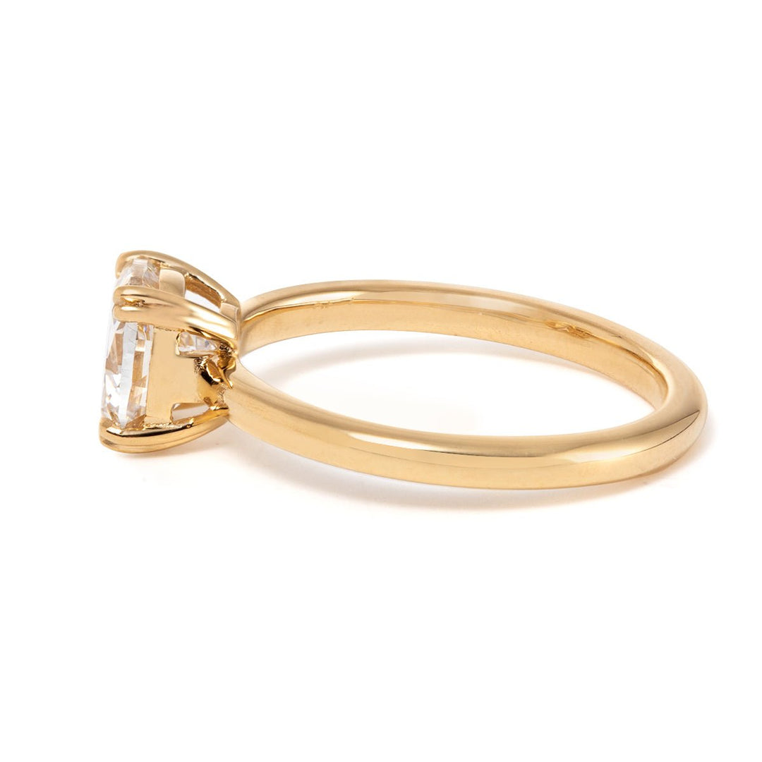 bridal jewelry, proposal ring, anniversary diamond ring, solid gold solitaire, white gold vintage ring, yellow gold cushion ring, rose gold antique ring, cathedral solitaire setting, hidden halo cushion