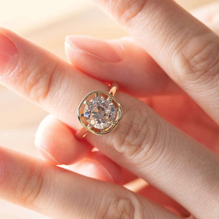 creative cushion ring design
