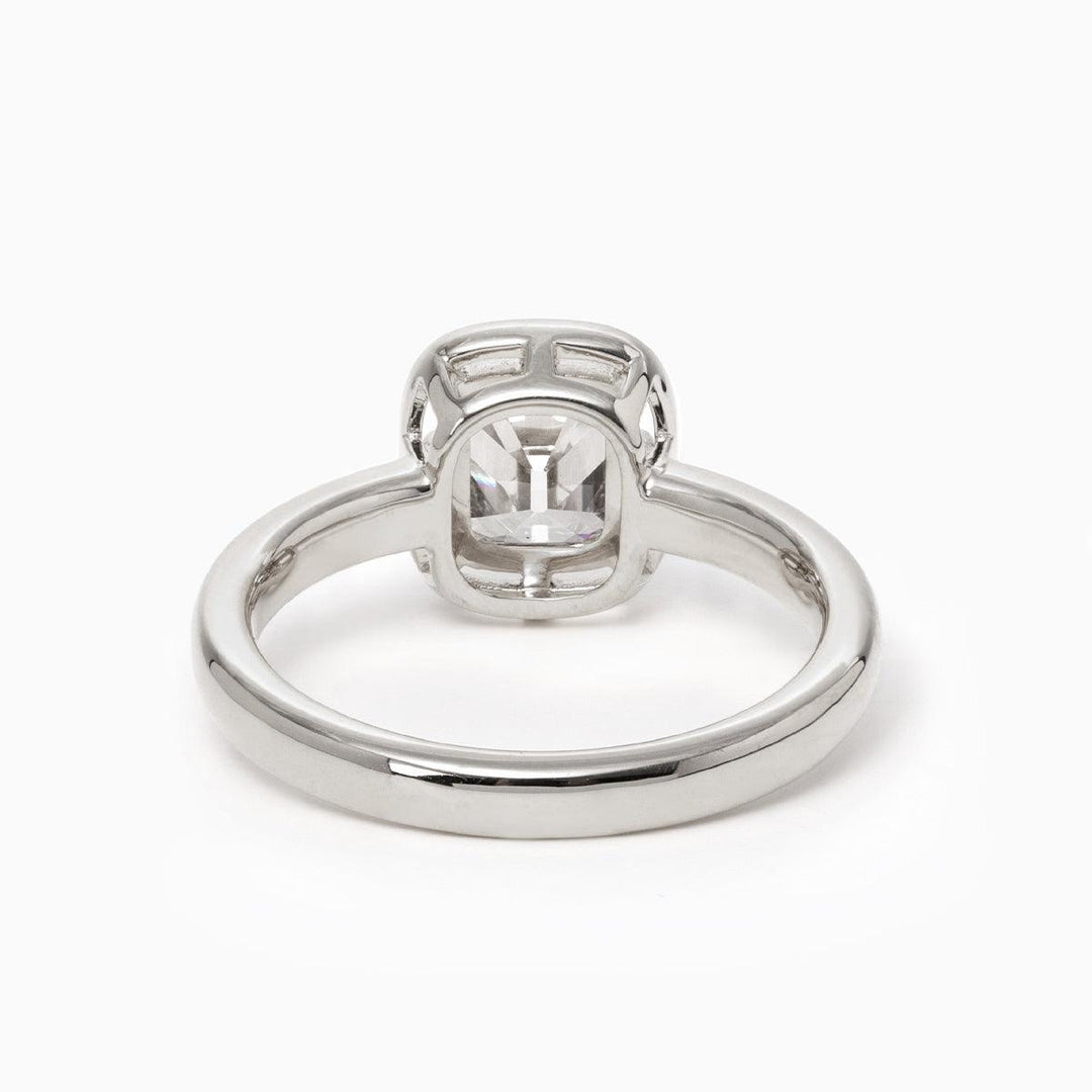 custom cushion engagement ring
