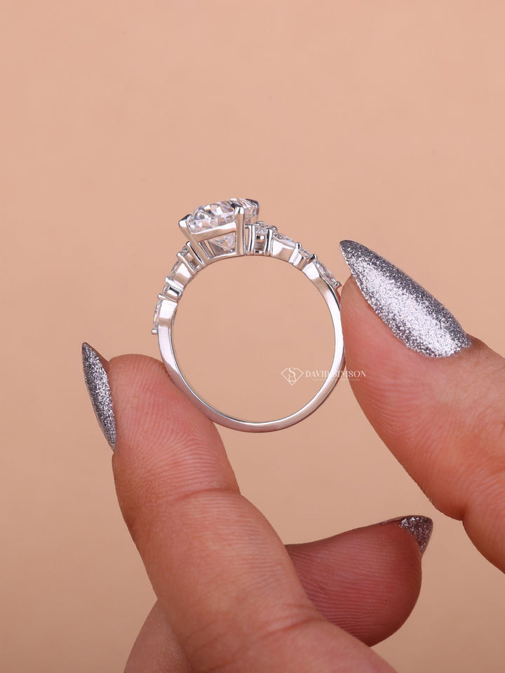 unique diamond cluster ring designs,
diamond cluster ring with halo setting,
diamond cluster ring for anniversary gift,
where to buy diamond cluster rings,