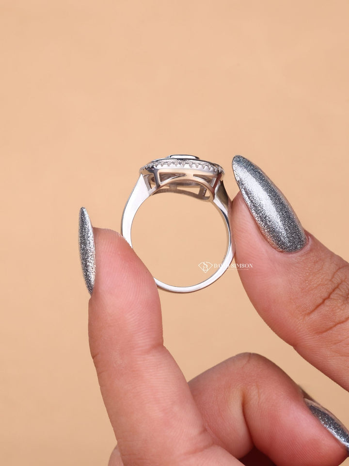 Affordable double halo rings, Shop double halo engagement rings, Double halo ring price, Custom double halo engagement rings, Double halo diamond ring near me