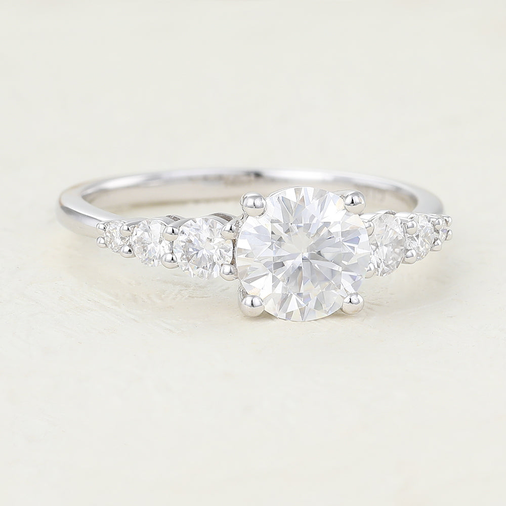 round-shaped-moissanite-seven-stone-engagement-ring