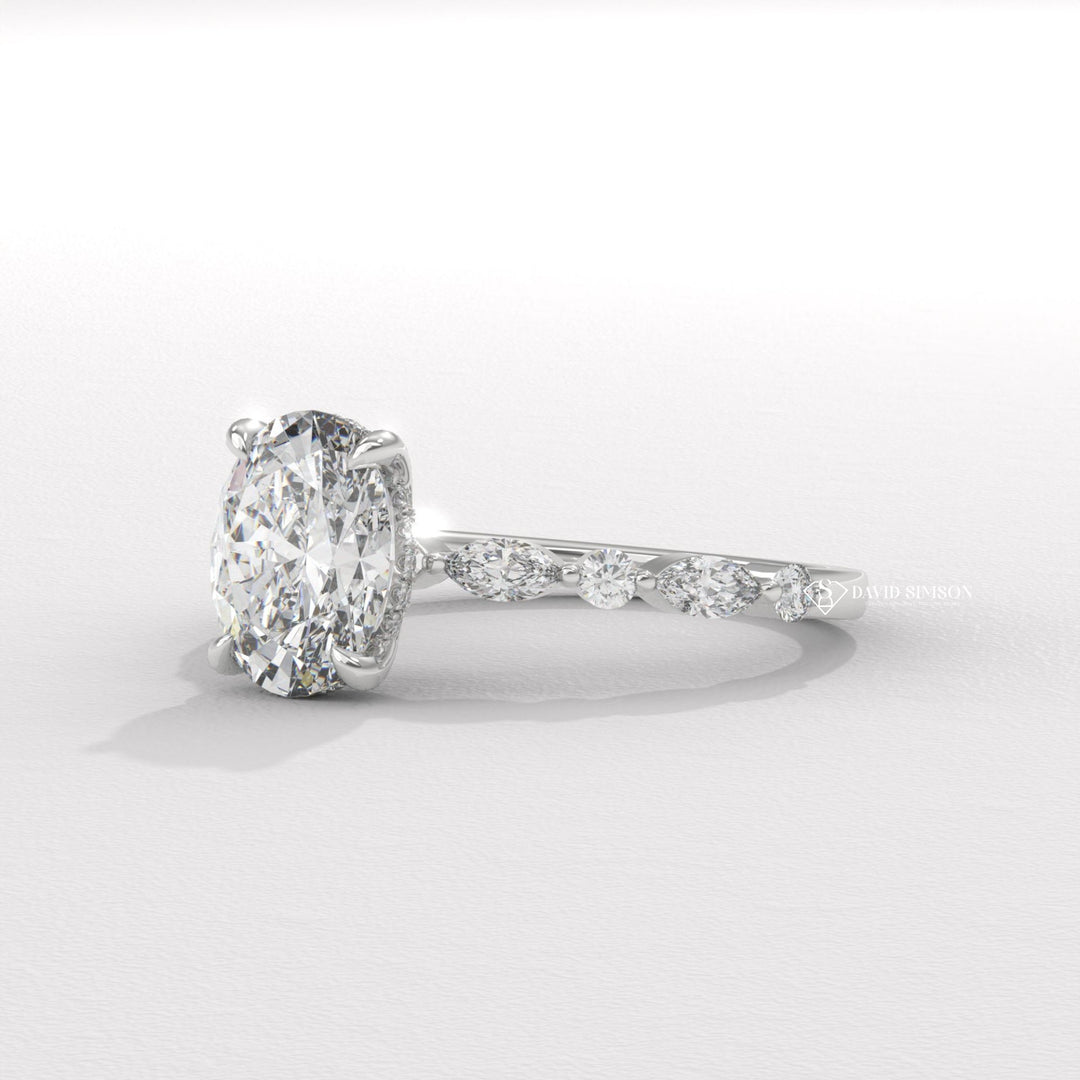 Rose gold engagement ring, Vintage engagement ring, Antique engagement ring, Modern engagement ring, Classic engagement ring, Halo engagement ring, Solitaire engagement ring, 