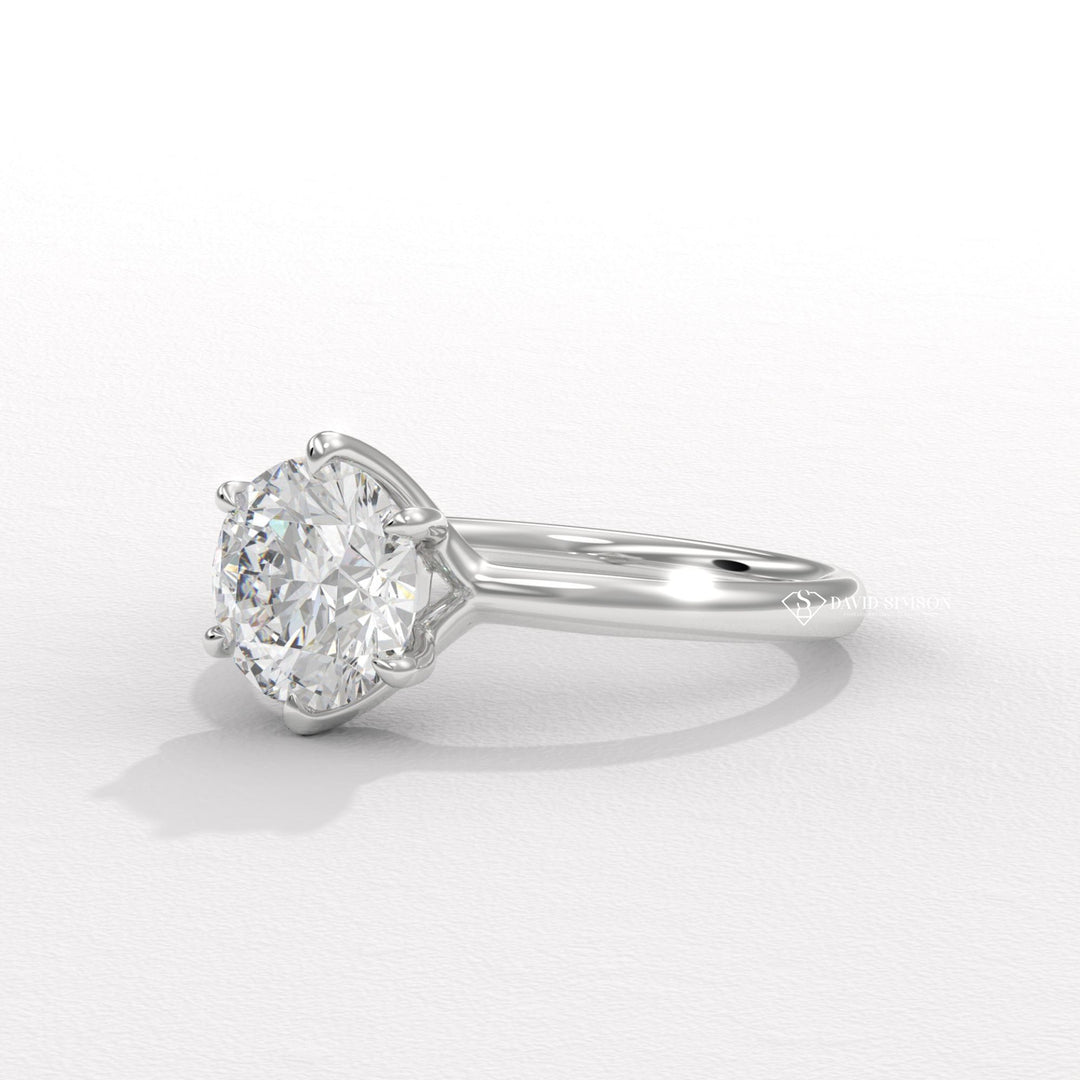 Round luxury diamond engagement ring, Round discount diamond engagement ring, Round designer diamond engagement ring, Round handcrafted diamond 