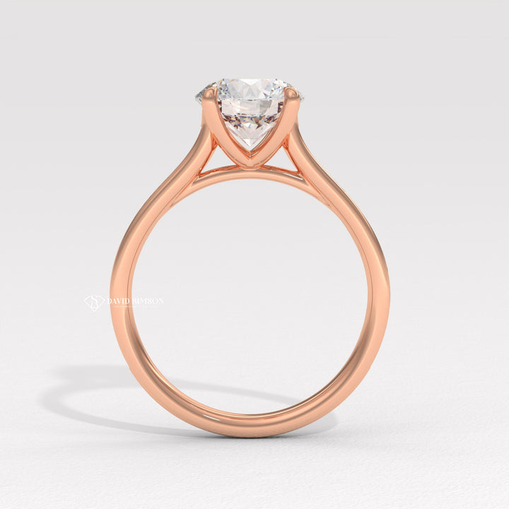 Round antique diamond engagement ring, Round modern diamond engagement ring, Round traditional diamond engagement ring, Round halo diamond engagement 