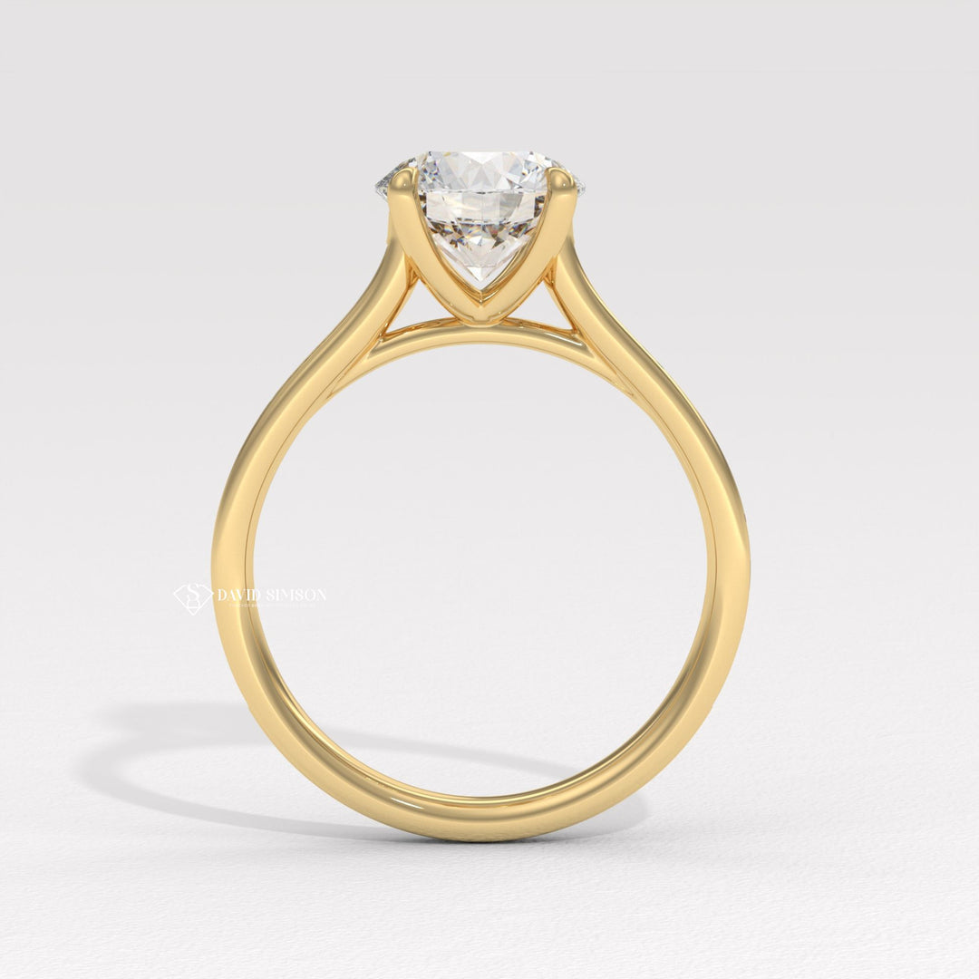 Round local engagement ring, Round handmade engagement ring, Round customized engagement ring, Round made-to-order engagement ring, Round personalized 