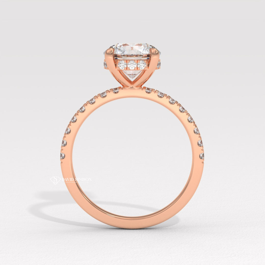 Round brilliant cut diamond engagement ring, Round ideal cut diamond engagement ring, Round excellent cut diamond engagement ring, Round very good cut diamond engagement ring