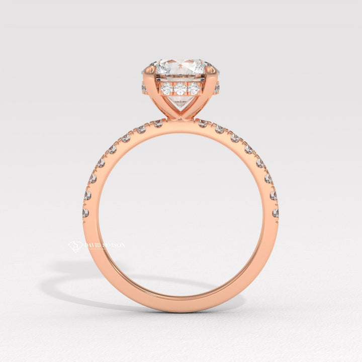 Round brilliant cut diamond engagement ring, Round ideal cut diamond engagement ring, Round excellent cut diamond engagement ring, Round very good cut diamond engagement ring