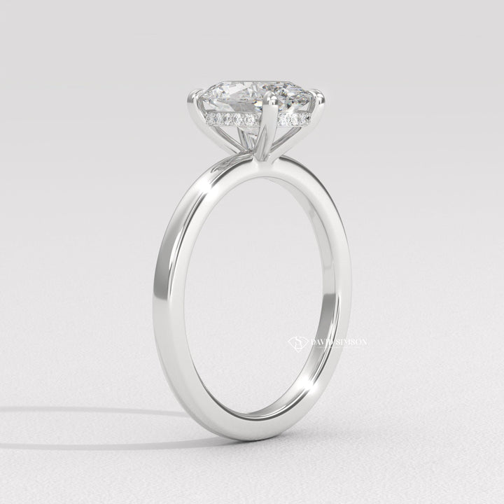 Solitaire rings for men in platinum,

Princess cut solitaire diamond engagement ring,

Solitaire engagement rings with hidden halo,