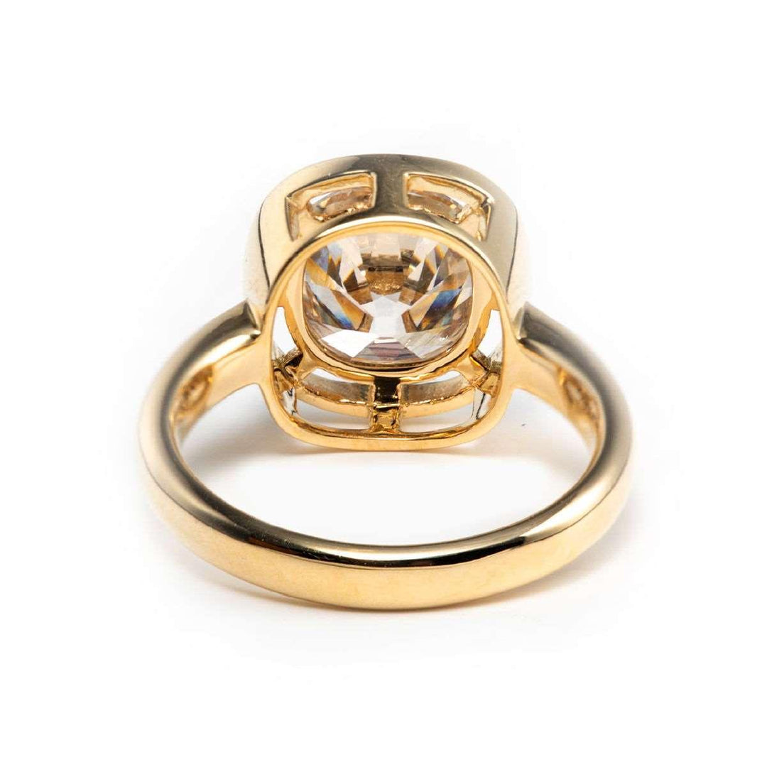 fashion cushion engagement ring

