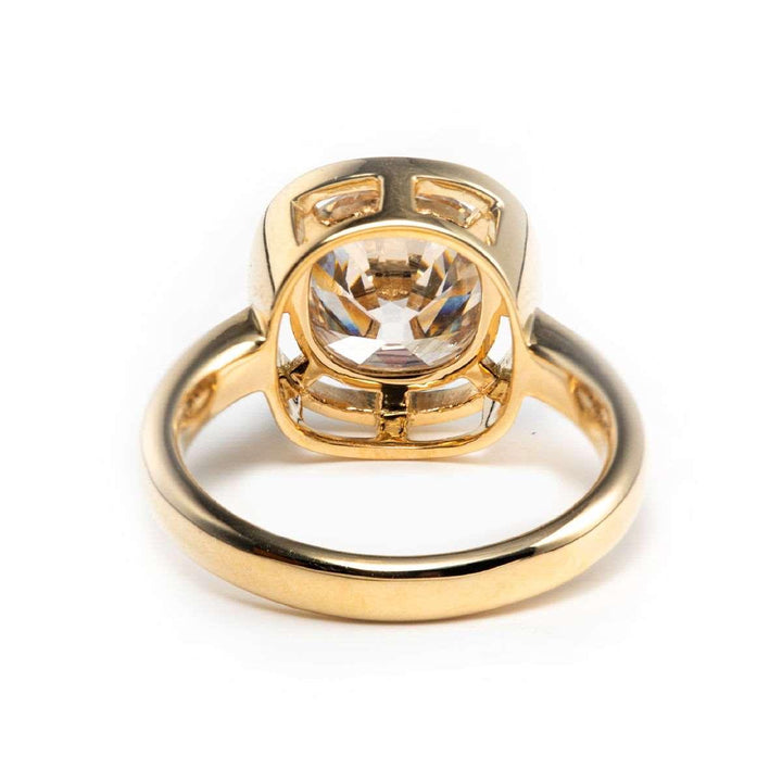 fashion cushion engagement ring
