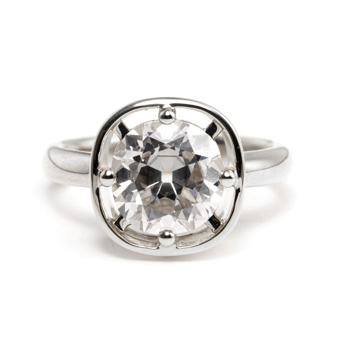 high end cushion diamond ring
