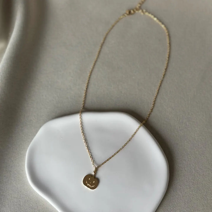 Pumpkin Pendant Necklace Halloween Gift for Her