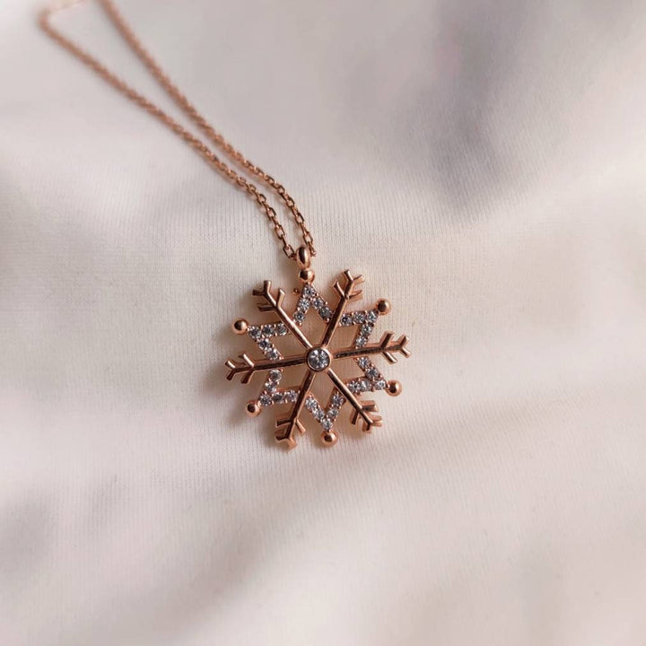 Snowflake Diamond Necklace Gift For Christmas Gift