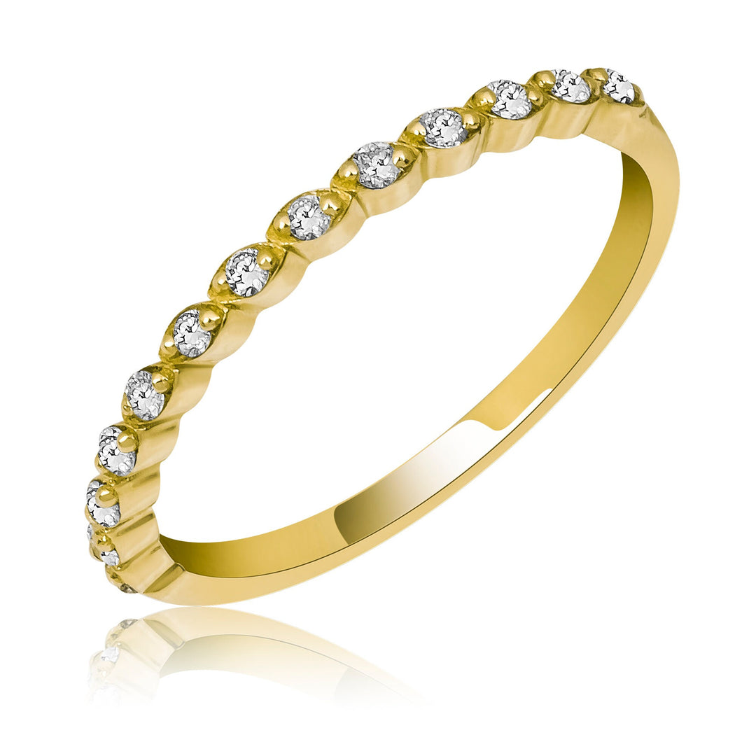 Half Eternity Round Cut Diamond Band for Women