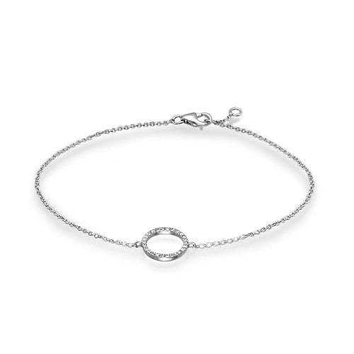 Round Cut Circle of Life Diamond Bracelet For Women