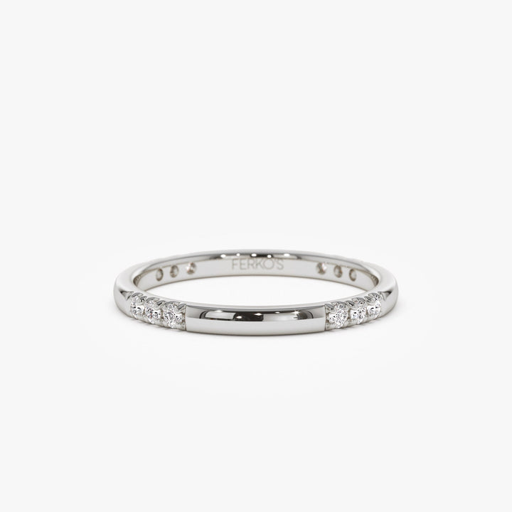 Round Cut Eternity Diamond Wedding Ring Gift for Women