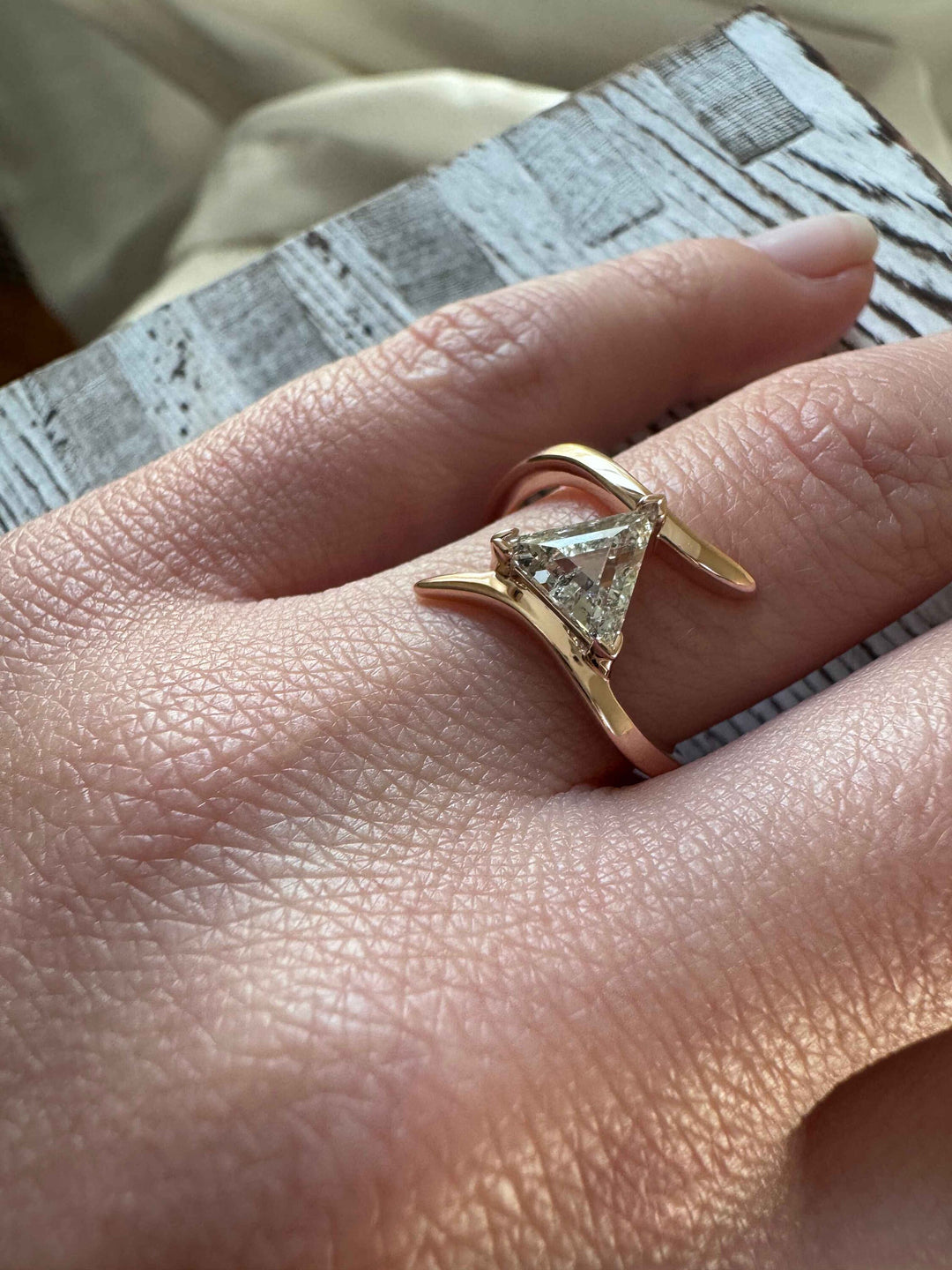 Triangle Cut Rings Triangle Wedding Ring