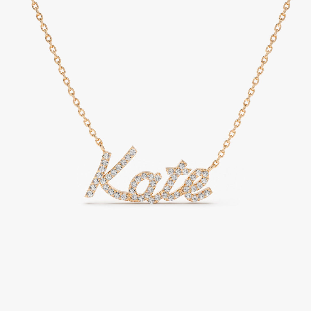 Personalized Diamond Name Necklace Gift for Women