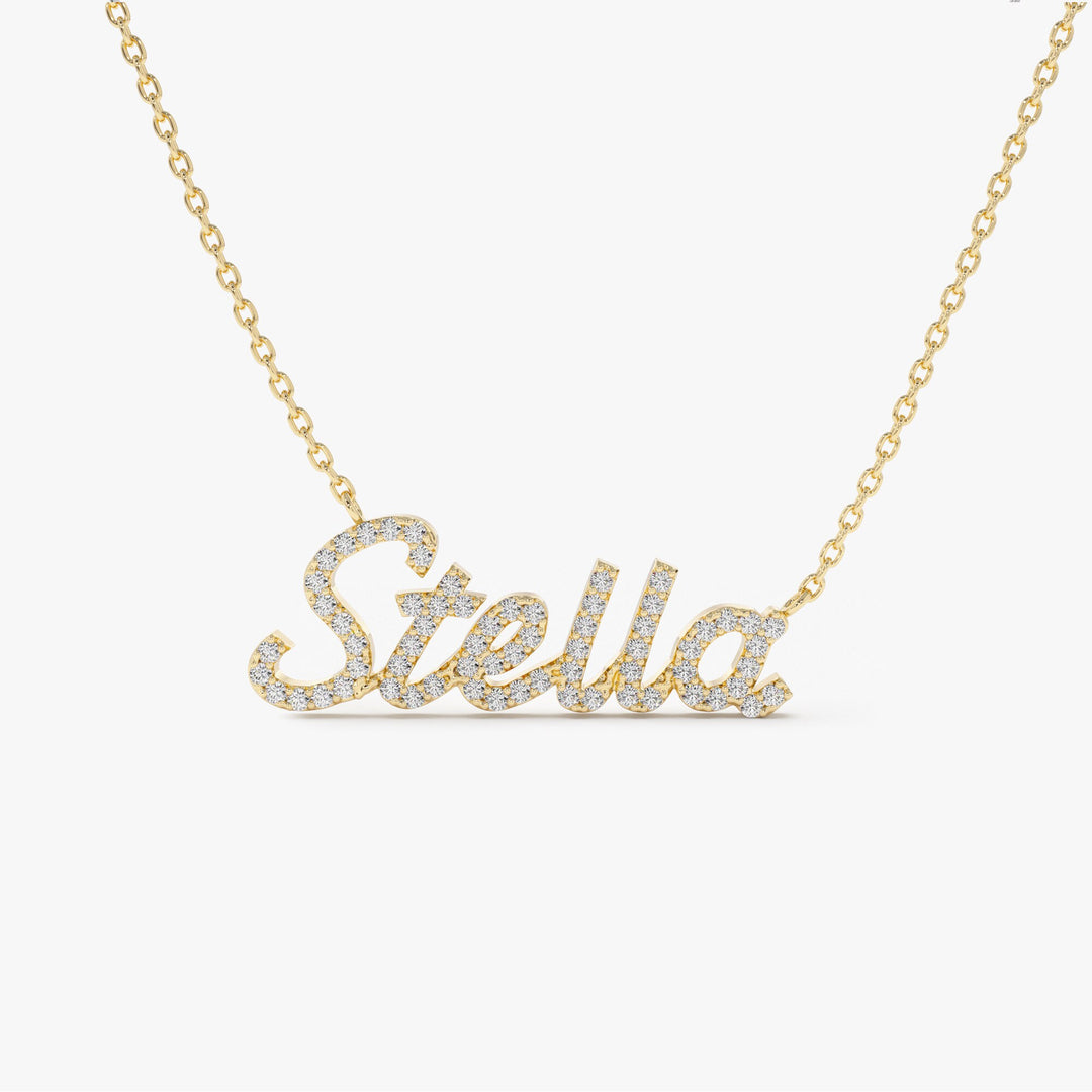 Personalized Diamond Name Necklace Gift for Women