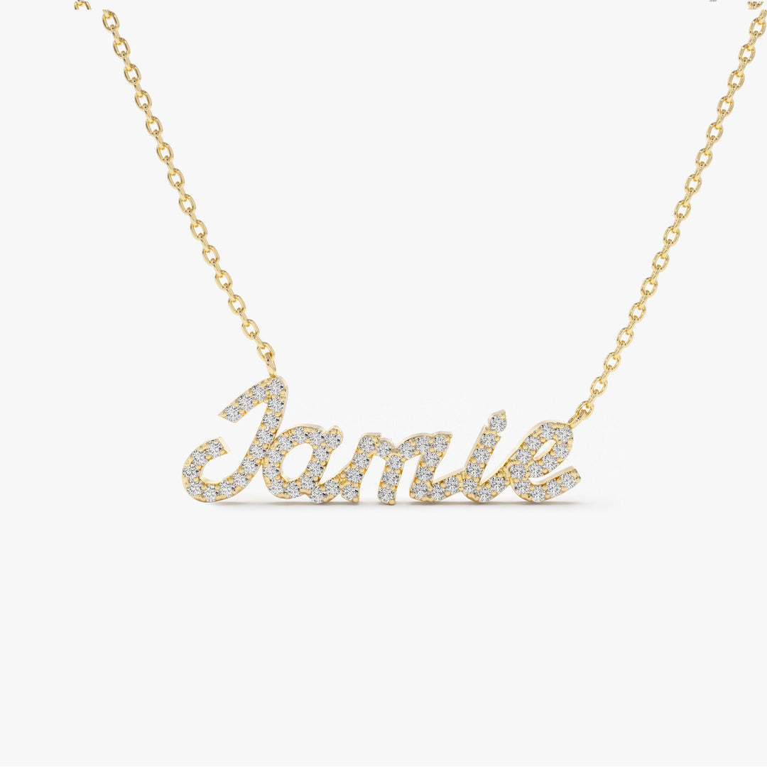 Personalized Diamond Name Necklace Gift for Women