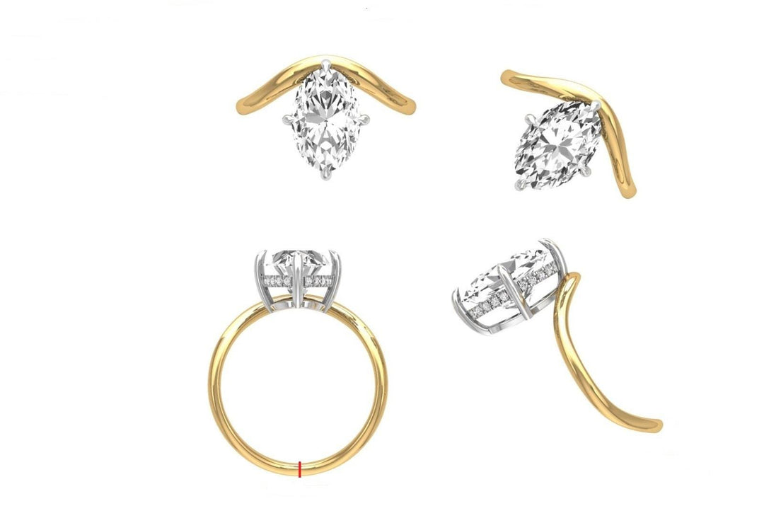 Oval Cut Diamond Scarlett Johansson Inspired Engagement