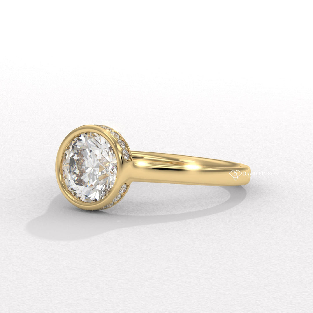 luxury bezel set diamond rings for purchase, bezel set diamond ring styles and prices, bezel setting diamond ring for her,
