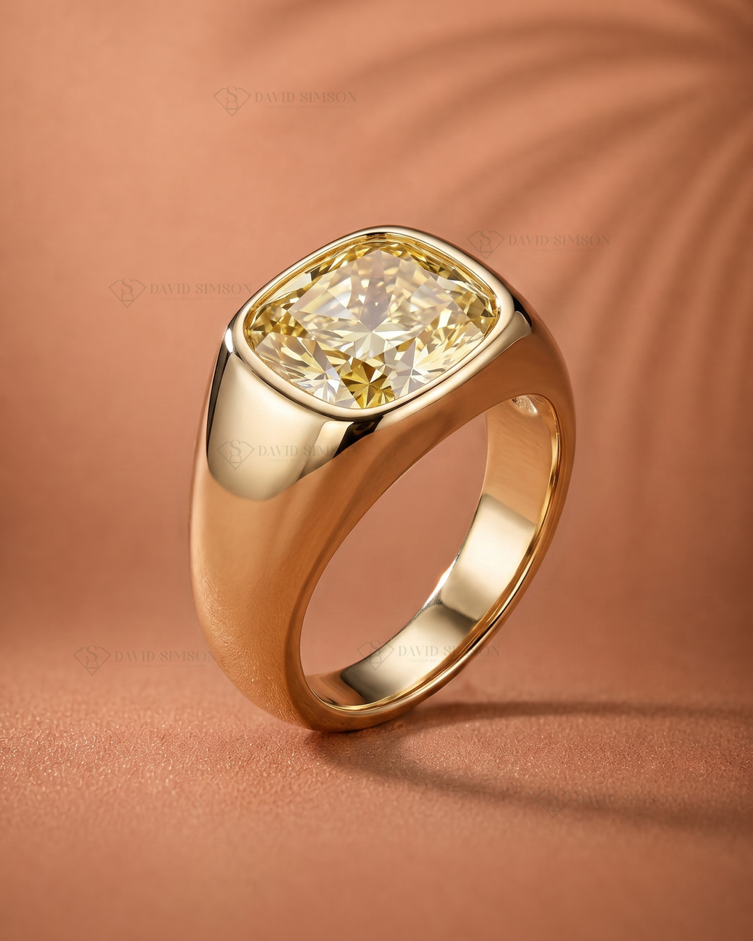 Miley Cyrus Inspired East-West Elongated Cushion Engagement Ring