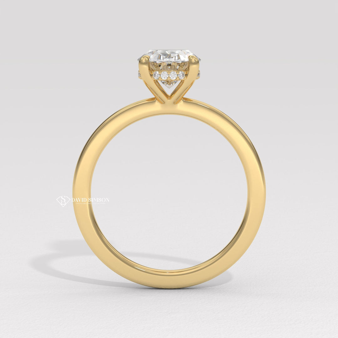 Lab grown diamond rings in white gold, Unique lab grown diamond rings for her, Lab grown moissanite vs diamond comparison rings, Lab grown diamond halo engagement ring, 14K lab grown diamond engagement ring