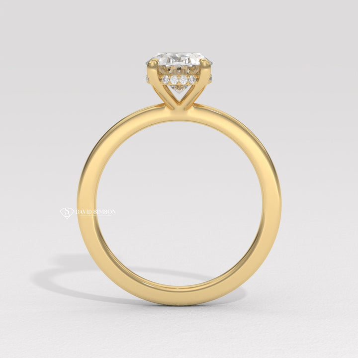 Lab grown diamond rings in white gold, Unique lab grown diamond rings for her, Lab grown moissanite vs diamond comparison rings, Lab grown diamond halo engagement ring, 14K lab grown diamond engagement ring