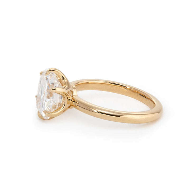 2.0ct-3.0ct Old Mine Cushion Cut Moissanite Diamond Engagement Ring