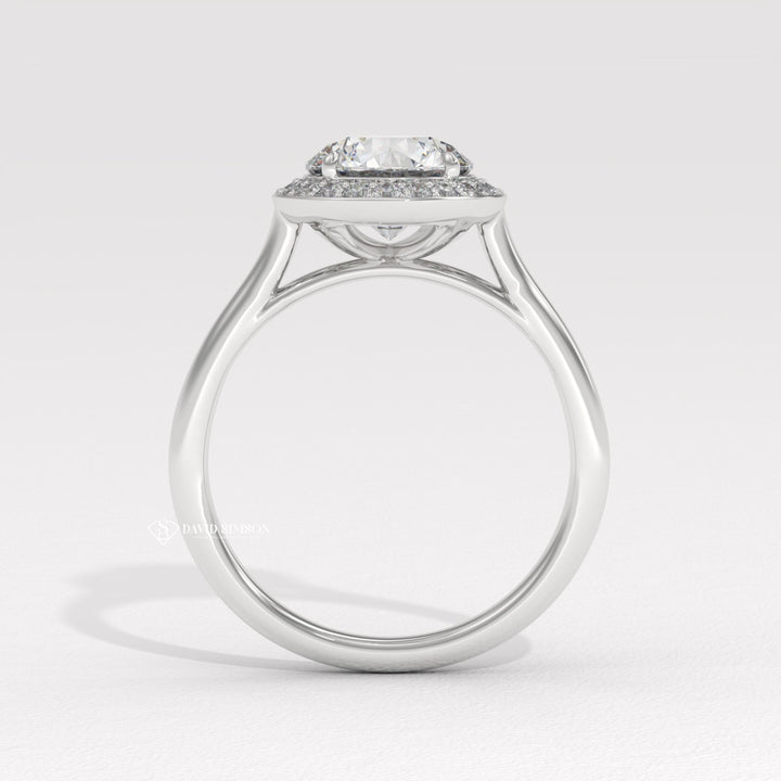 Round customized engagement ring, Round made-to-order engagement ring, Round personalized engagement ring, Round exclusive engagement ring, Round engraved engagement ring,