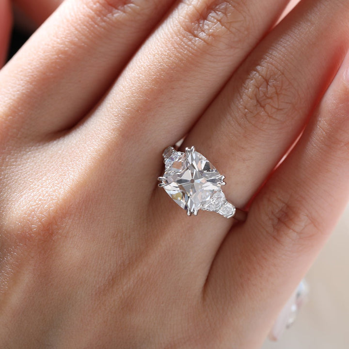 Old Mine Cushion Cut
Cluster Engagement Ring
2 Carat Cushion Moissanite
3 Carat Old Mine Cut
Vintage Cluster Ring
