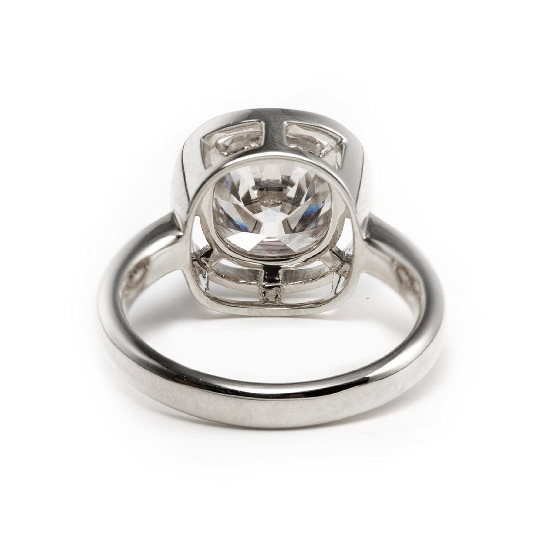 premium cushion engagement ring
