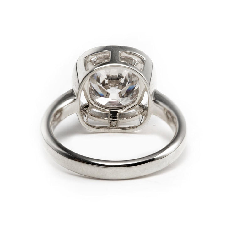 premium cushion engagement ring
