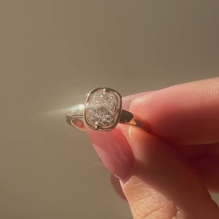 Zoe Kravitz Inspired Cushion Cut Solitaire Engagement Ring
